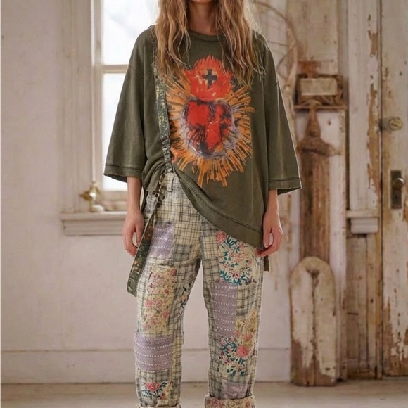 Jaded Gypsy quilted suspenders - Picture 2 of 3